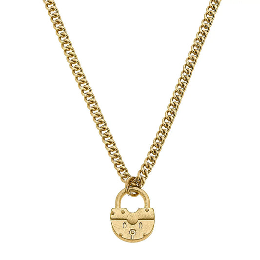 aspen padlock necklace